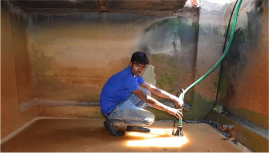 limpeza e impermeabilização